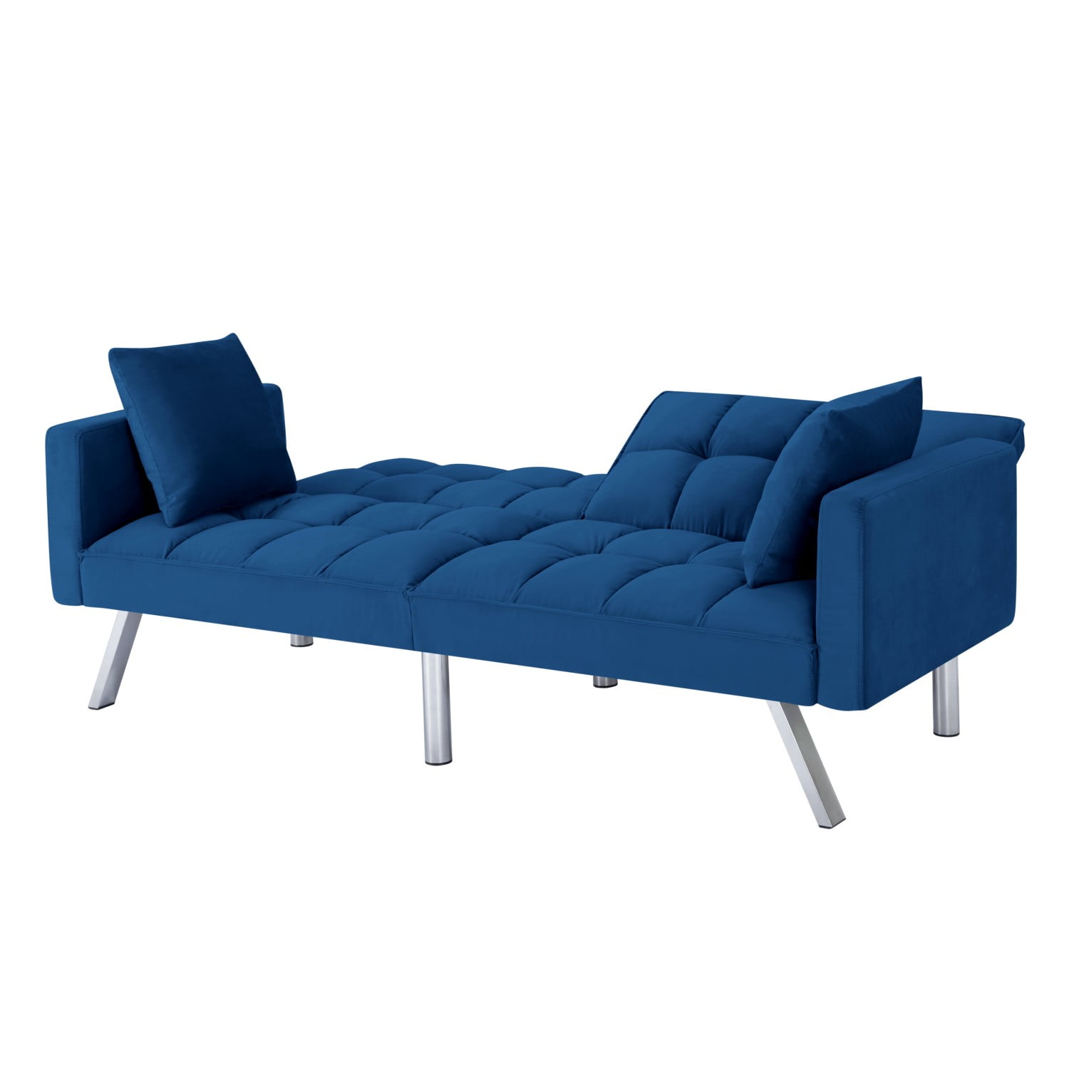 Gewnee Convertible Futon Sofa Bed, 74" Comfy Loveseat Sleeper Sofa, Comfy Velvet Twin Size Futon Couch Bed for Small Space Bedroom Dorm Office