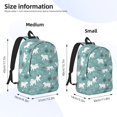 thumbnail image 2 of Balery whiter Snow bear Print Mochila Clásica Impresa Básica para Viaje, Mochila Escolar Resistente al Agua, Mochila de Lona con Correas Ajustables-Medium, 2 of 5