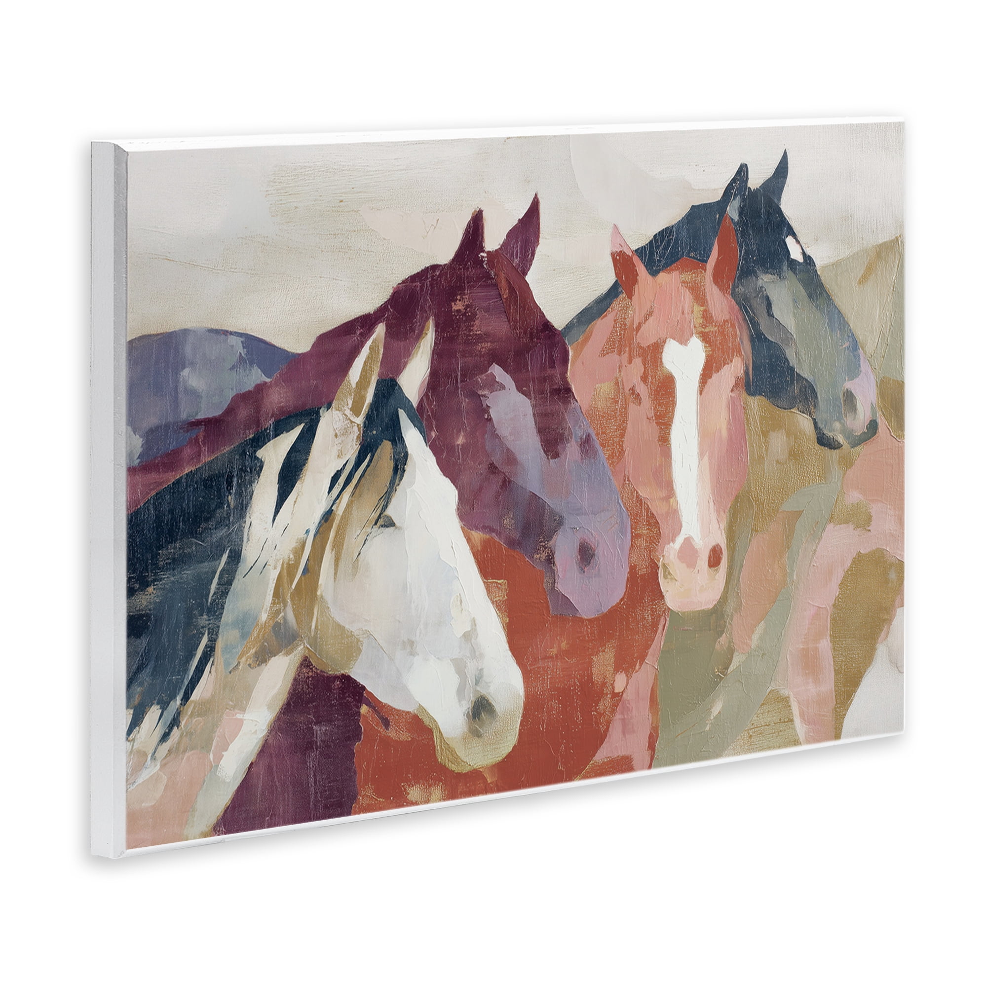 Stupell Industries Calm Horses Abstraction Wall Plaque Art, design by Chromatic Storm Studio