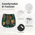 thumbnail image 6 of Lsque Tropical Tribe Mask Printed Women's Running Shorts with Liner Pockets,Elastic Quick Dry Workout Athletic Gym Yoga Shorts,Womens High Waist Shorts-Medium, 6 of 9
