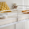 thumbnail image 6 of Hassch Twin Over Twin Size Bunk Bed, Heavy Duty Metal Bed Frame with Ladder and Guardrail for Bedroom, White, 6 of 8