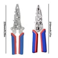 thumbnail image 3 of 16-in-1 Multi-Function Wire Stripper & Voltage Tester - Foldable High-Carbon Steel Electrician Tool with Crimper, Cutter, Stripper for DIY & Professional Electrical Work (30-220V Range), 3 of 8