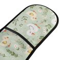 thumbnail image 2 of Dailycode Double Sided Oven Mitt with Loop Heat Resistant Kitchen Long Potholders 7" x 35" Cartoon Duck and Flower, 2 of 6