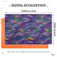thumbnail image 6 of Yayeee Doormat for Inside 20"x32" Absorbent Low-Profile Washable Non-Slip Rubber Backed Entryway Rug, Purple Waves Pattern, 6 of 8