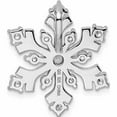 thumbnail image 4 of Sterling Silver Rhodium-Plated Cz Snowflake Slide (21.88 X 21.65) Made In China -Jewelry By Sweet Pea, 4 of 7