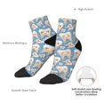thumbnail image 4 of Goofa Funny Cute Healthy Teeth Pattern Non Slip Socks with Grips for Elderly, Crew Socks Yoga Hospital Socks Cushioned Sole Gripper Socks for Men Women, 4 of 5