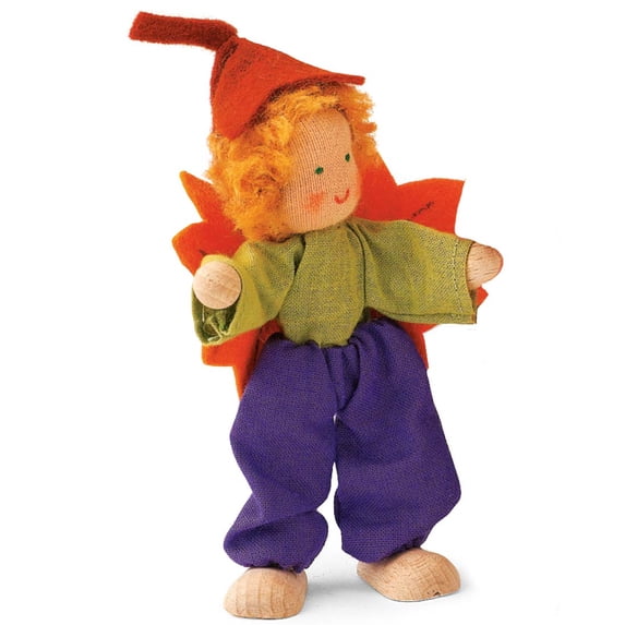 Kathe Kruse Handcrafted Autumn Dollhouse Fairy, Brother