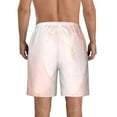 thumbnail image 3 of KLL Marble Men's Casual Summer Beach Shorts Hawaiian Shorts with Pockets-XX-Large, 3 of 5