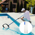 thumbnail image 2 of Fish Basket Pole Swimming Pool Fishing Rod Metal Pool Brush Skimmer for Pool Swimming Pool Skimmer Pool Cleaner Pole B,1x Fish Basket Pole, 2 of 8