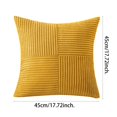 thumbnail image 2 of Decorative Throw Pillow Covers 18x18 Inch Soft Corduroy Cushion Cases for Couch Sofa Living Room Bedroom Home Decor Modern Nordic Boho Farmhouse Style, 2 of 4