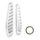 thumbnail image 1 of Car Air Flow Intake Hood Side Vent Decorative Cover UniversalSilver, 1 of 3