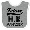 thumbnail image 3 of Inktastic Future HR Manager Boys or Girls Baby Bib, 3 of 4