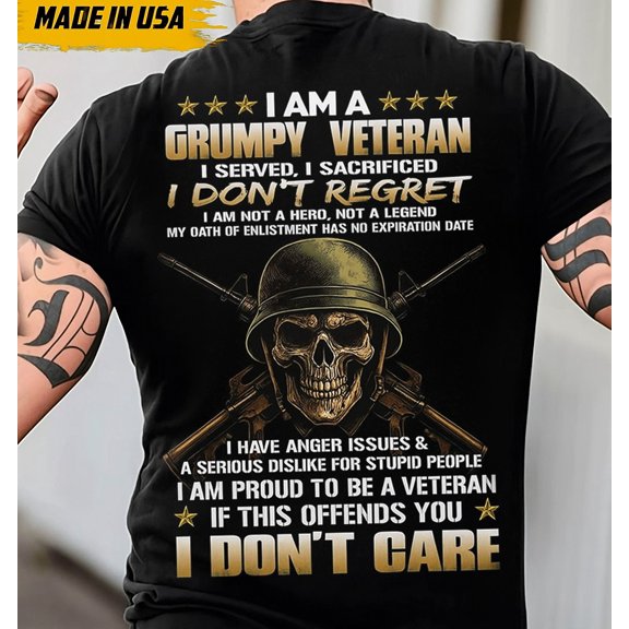 Trenditee Grumpy Veteran T-Shirt