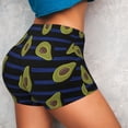 thumbnail image 2 of Sikiie Avocado Print Workout Shorts Women Scrunch Butt Gym Shorts Seamless High Waist Tummy Control Yoga Biker Athletic Shorts, 2 of 5