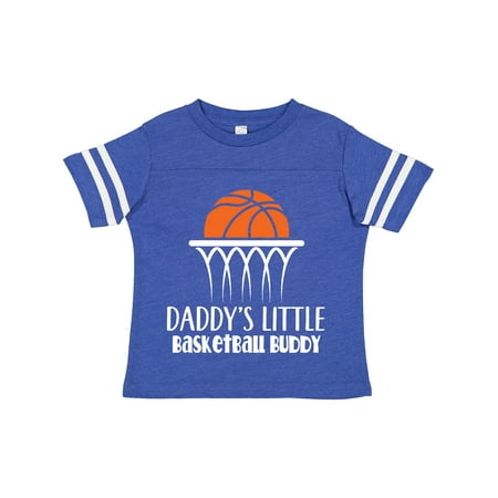 

Inktastic Daddys Little Basketball Buddy Boys Gift Toddler Boy Girl T-Shirt