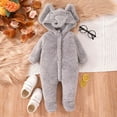 thumbnail image 2 of Sngxgn Baby Bodysuit for Boys Boys Long Sleeve Sleepers(Grey,3M), 2 of 9