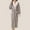 Gray, variant on FDGIU Cozy Fleece Bathrobe for Women, Long Robe with Belt, Plush Flannel House Coat for Women Plus Size