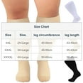 thumbnail image 2 of ICHUANYI Plus Size Compression Socks for Women Men Wide Calf Extra Large Knee Support Socks for Nurse Running Circulation, 2 of 3