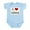 Sky Blue, variant on CafePress - I Love Celery Infant Bodysuit - Baby Light Bodysuit, Size Newborn - 24 Months