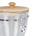 thumbnail image 2 of Coffee Bean Container Loose Leaf Tea Coffee Sugar Nuts Canister Clear Food Storage Jar with Airtight Lid M 1150mL, 2 of 4