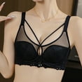 thumbnail image 5 of Women's Balconette Bra with Push Up Sexy Lace Demi Half Cup Bra Underwired Ultra Thin Low Cut Mesh Bras, 5 of 5