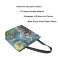 thumbnail image 3 of Large Canvas Bag 13.5x5.1x15 Inch Canvas Bag Shopping Canvas Bag Suitable For Outing Shopping Travel Out Of Large Capacity Storage Starry Sky Cat Butterfly, 3 of 9