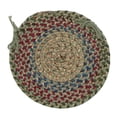 thumbnail image 2 of Colonial Mills 15" Green, Blue and Red Handmade Chair Pad, 2 of 2