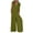 Green, variant on GaThRRgYP Women's Blue Jeans, Women's Solid Color Short-Sleeved Casual Wide-Leg Jumpsuit with Button Pockets