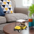 thumbnail image 1 of OUNONA Realistic Yellow Golf Cart Model Alloy Desktop Decoration for Bedroom and Office, 1 of 8