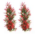 thumbnail image 1 of Large aquarium Plants Artificial Water Sea Moss Plastic Plant Red Gladiolus for 12.5 inch Betta Shrimp for 2 Fish Tanks, 1 of 5