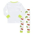 thumbnail image 3 of Big Outfits for Boys Long Sleeve Cartoon Personality Print Casual Loose Pajamas Fall Clothes Light Green Size 8-9T, 3 of 3