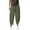 C-Army Green135, variant on Linen Pants Women Hippie Tapered Palazzo Casual Summer Loose Fit Elastic Waist Breathable Ankle-Tied Beach Harem Pants Stylish Trousers