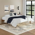 thumbnail image 6 of Powell Plumley 15.75" High Low Profile Platform Bed Frame, King, Walnut, 6 of 10