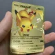 thumbnail image 3 of New Pikachu Cards Gold DIY Metal Card English Hard Iron Cards Gx Vmax Package Game Battle Collection Exchange Gifts, 3 of 5