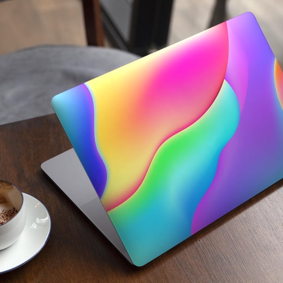 DesignSkinz Abstract Neon Wave V3 Full-Body Skin Decal Wrap Cover for MacBook 12" Retina (A1534)