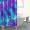 thumbnail image 4 of Purple Blue Tie Dye Pattern Shower Curtain 36"x72" ,Bathroom Decorative Shower Curtains Set with 12 Hooks,Modern Waterproof Washable Shower Curtain, 4 of 6
