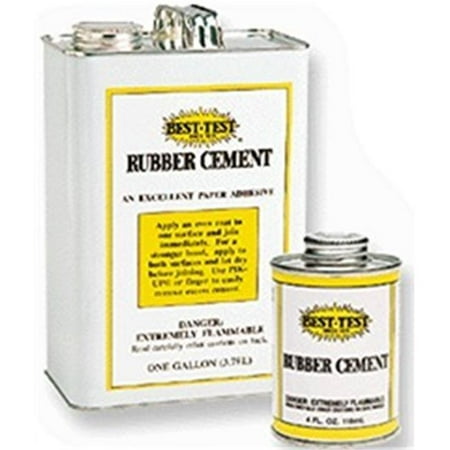 Best-Test 141 Student Rubber Cement - 16 Oz. (Best Test Rubber Cement Thinner)