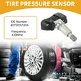 thumbnail image 2 of Sensor de presión de neumáticos Unique Bargains No.407003VU0A para Nissan Rogue 2014-2016 Sensor de monitoreo de presión de neumáticos 433MHz, 2 of 7