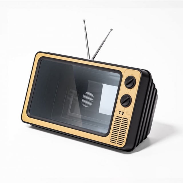 12" Retro TV Amplifier Phone Screen Magnifier Mobile Phone Magnifying Screen Smartphone Screen Magnifier For All Smartphones Rose Gold