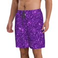 thumbnail image 2 of Fotbe Purple Glitter Trajes de Baño Estampados para Hombre, Shorts de Verano de Secado Rápido, Ropa de Playa, Bañadores-Medium, 2 of 6