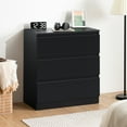 thumbnail image 6 of Hommpa Black Dresser for Bedroom, 3 Drawers dresser for closet, Small Chests of Drawers for Adult, 30" Tall Nightstand Wood Storage Cabinet for Living Room, Hallway, Entryway, 6 of 11