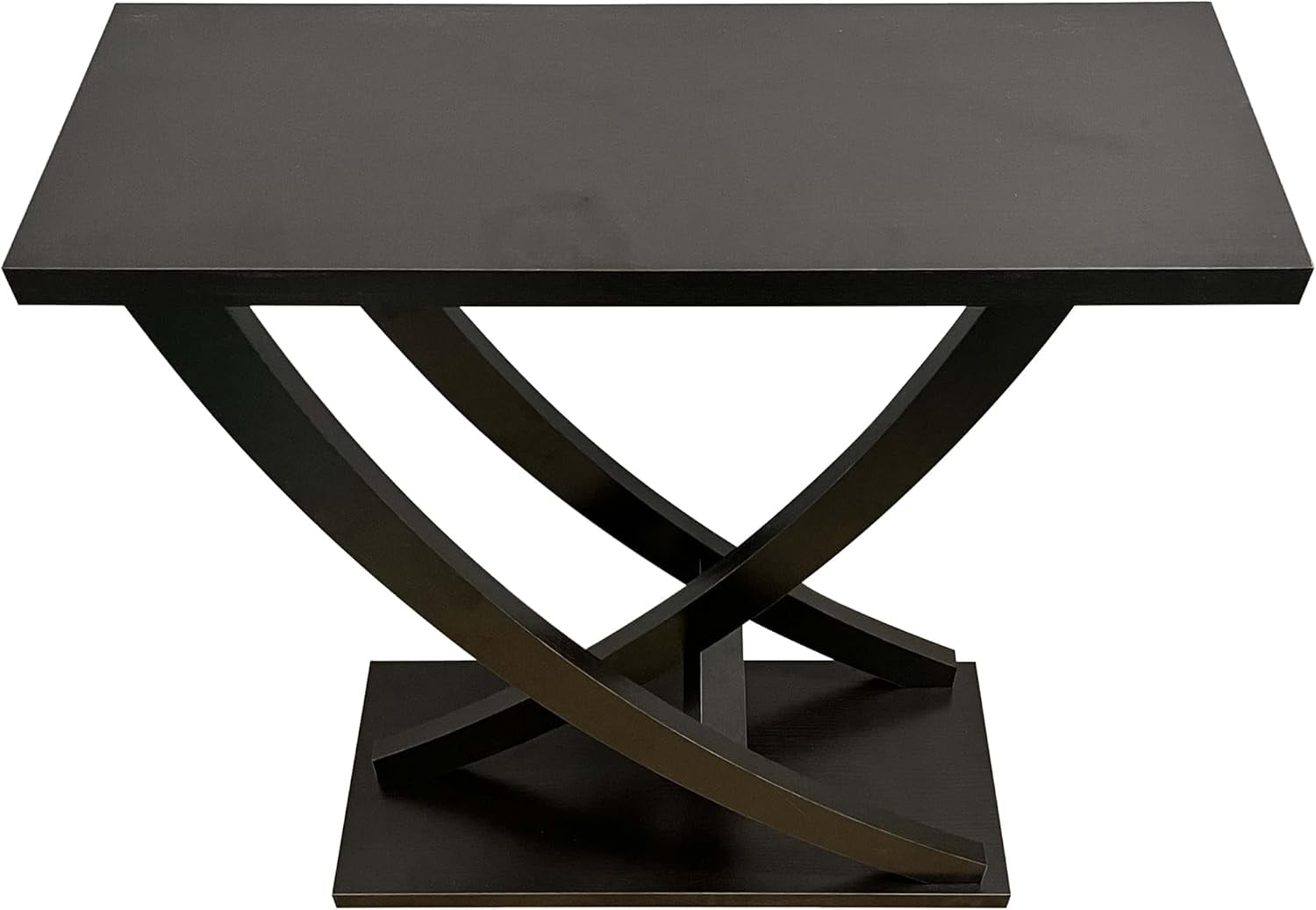 Royard Oaktree Small Console Table, Rustic Entryway Table with Curved Intersecting Legs for Hallway