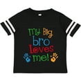 thumbnail image 3 of Inktastic My Big Bro Loves Me Little Brother Sister Boys or Girls Toddler T-Shirt, 3 of 5
