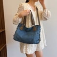 thumbnail image 4 of Bolso Bandolera Hombro Tote Lona Casual Gran Capacidad () Azul, 4 of 9