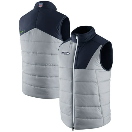 - Seattle Seahawks Nike Champ Drive Vest - Heathered Gray