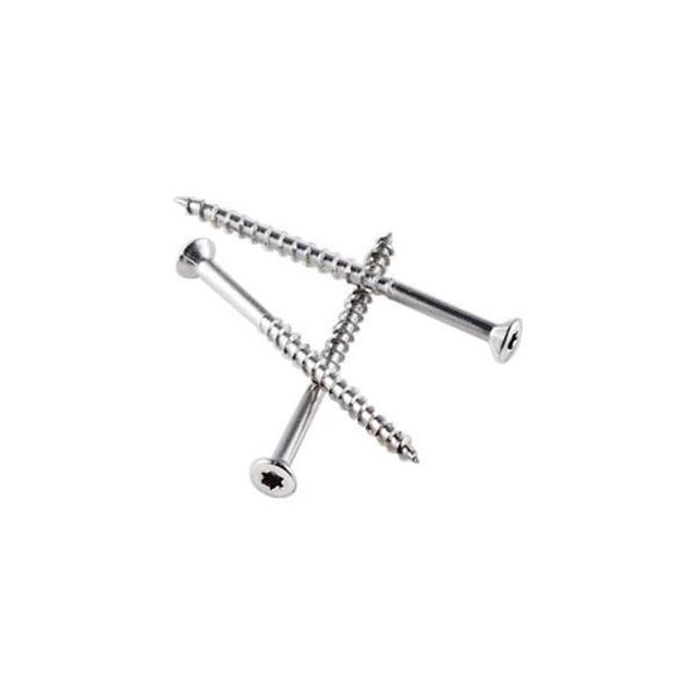 Vis de Plate-Forme en Acier Inoxydable Revêtues de Tête Plate de Lobe N ° 8 x 2 & 44; 2,5 lbs - Pack de 350