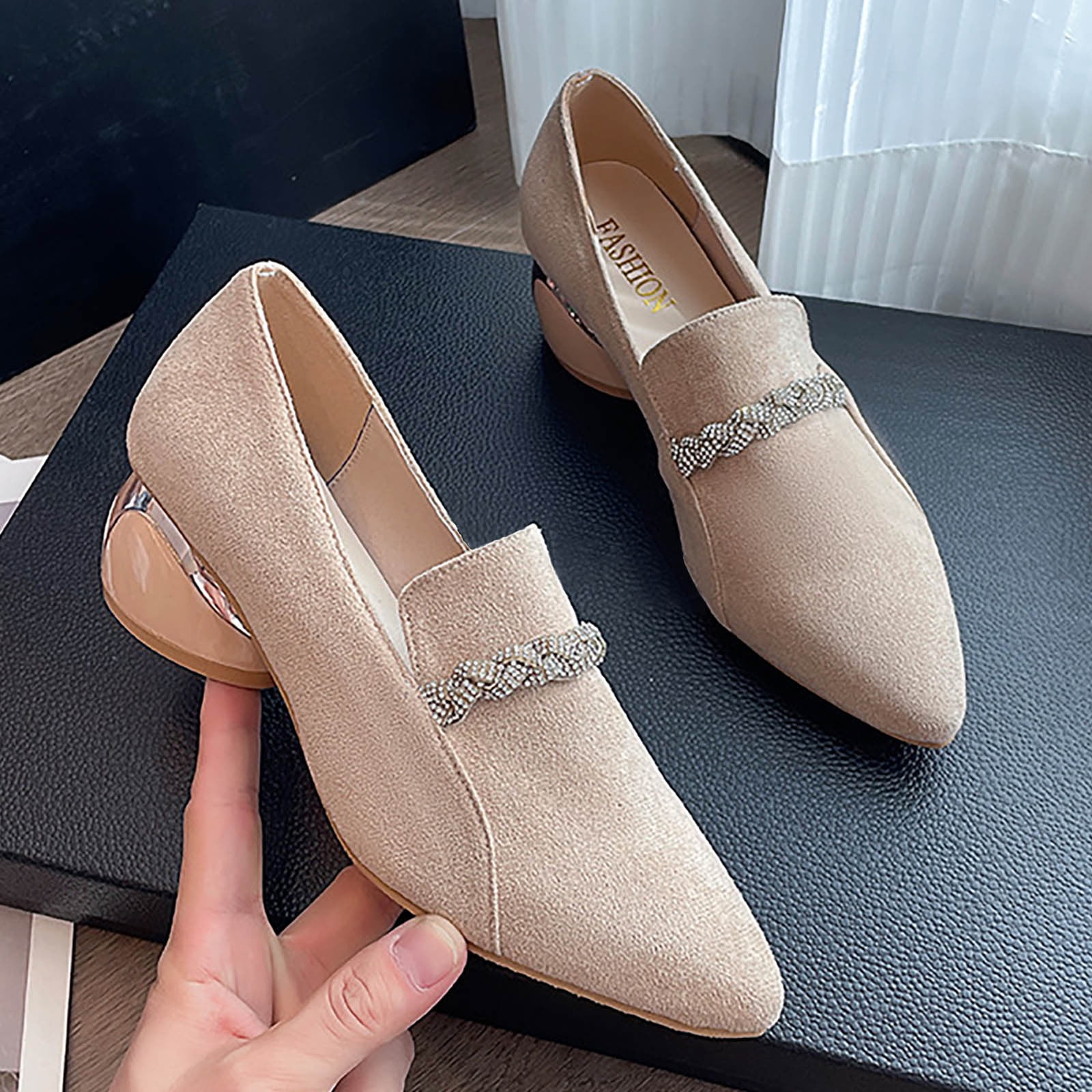 QYZEU Womens Wide Sneakers Womens High Heels 2024 Autumn New