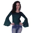 thumbnail image 1 of Moomaya T-Shirt à Manches Longues pour Femmes, Col Rond, Coupe Décontractée, Été, 1 of 5