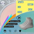 thumbnail image 2 of Yacht & Smith Men Wholesale Cotton Sport Athletic Mid Ankle Socks Bulk Case Pack Size 10-13, (Gray) (24), 2 of 7