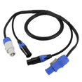 thumbnail image 2 of 2X High Quality Powercon 3-Pin XLR Combo Cable 1m DMX512 Power Con Cable for Stage Lighting Led Screen, 2 of 5